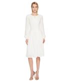 Zac Posen - Solid Crepe Long Sleeve Dress