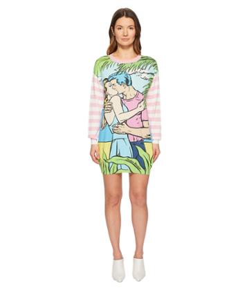 Boutique Moschino - Moschino Kiss Print Sweater Dress