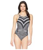 La Blanca - Maori Tribe Hi-neck Mio One-piece