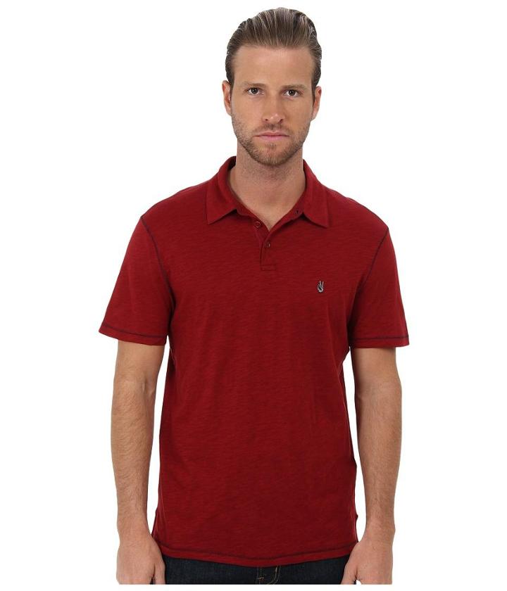 John Varvatos Star U.s.a. Soft Collar Peace Polo K1381p3b