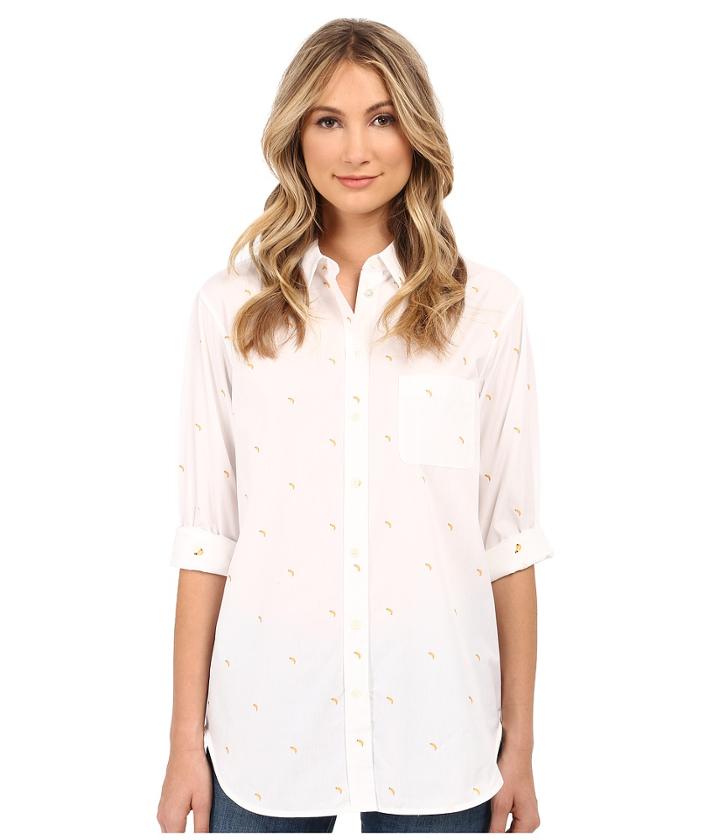 Equipment - Kenton Button Up With Banana Embroidery