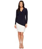 Lauren Ralph Lauren - Essen Combo Luxe Tech Crepe W/ Matte Jersey Dress