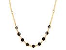 Kate Spade New York - Dotted Line Scatter Necklace (black) - Jewelry
