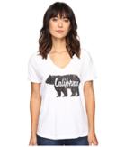 The Original Retro Brand - Cali Bear Oversized V-neck Tee