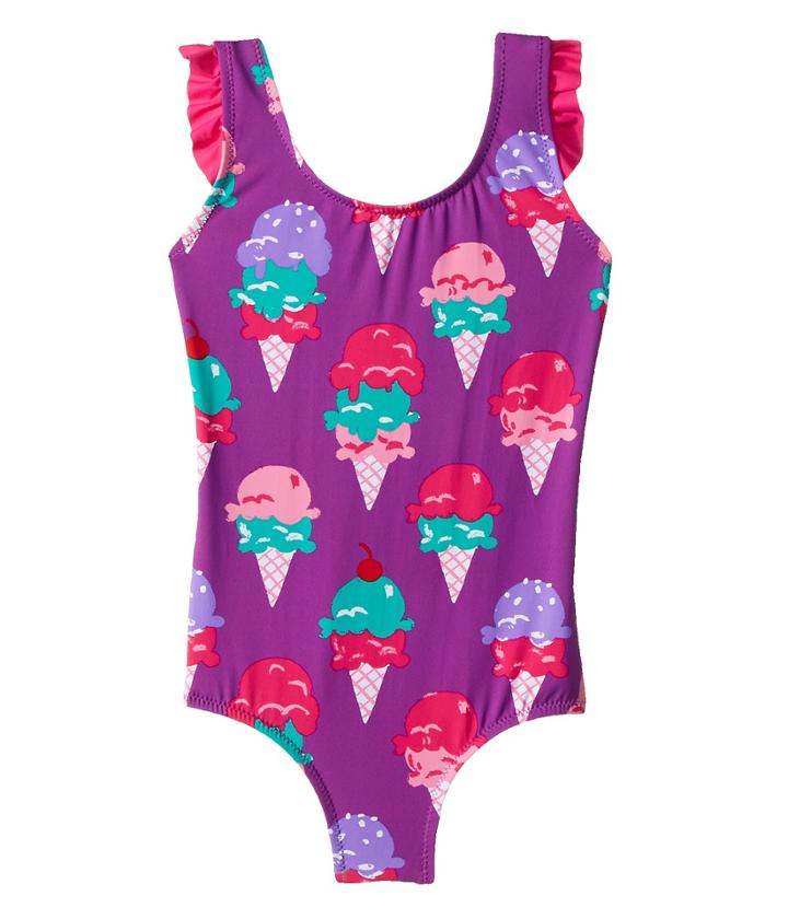 Hatley Kids - Ice Cream Treats Ruffle Swimsuit