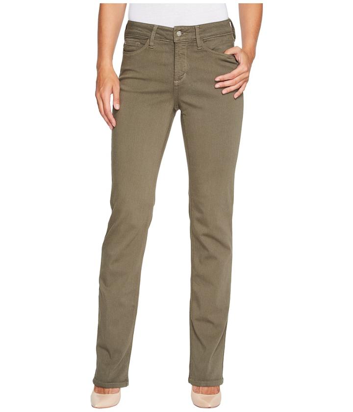 Nydj - Marilyn Straight Jeans In Luxury Touch Denim In Fatigue