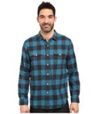 True Grit - Vintage Melange Buffalo Check Long Sleeve Two-pocket Shirt