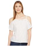 Lucky Brand - Embroidered Cold Shoulder Top