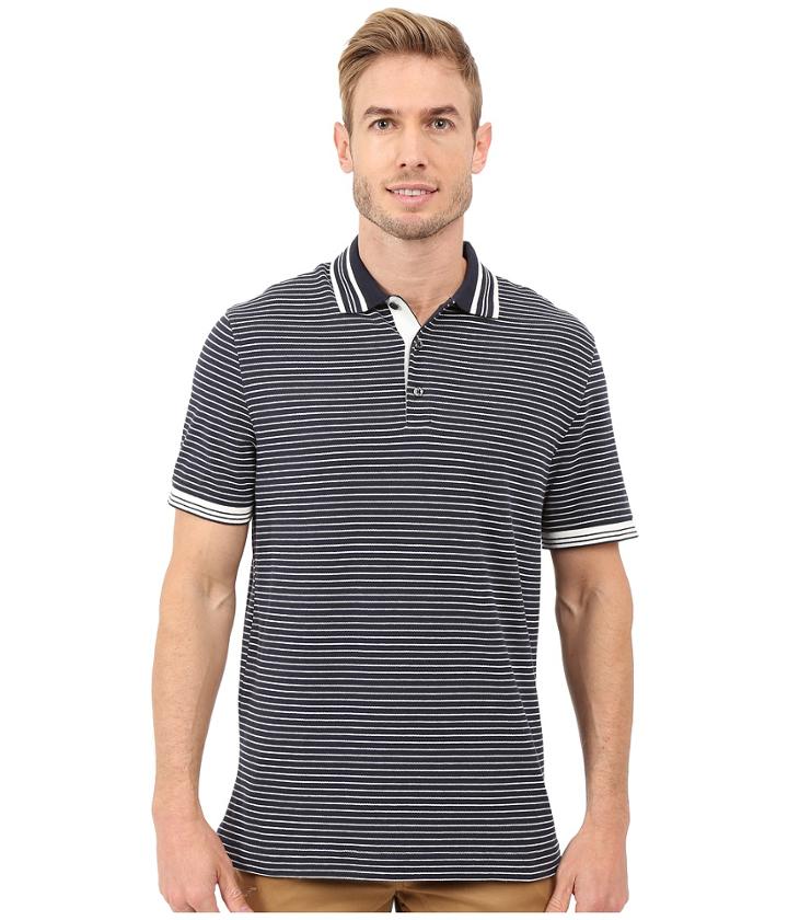 Nautica - Short Sleeve Yarn-dye Striped Polo