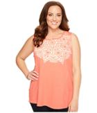 Lucky Brand - Plus Size Mosaic Star Tank Top