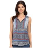 Gypsy05 - Sleeveless Button Bib Shirttail Tank Top