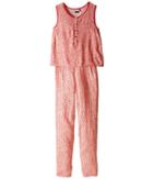 Ikks - Sleeveless Printed Jumpsuit With 2-in-1 Look/button Front/loose Pants Fit Elastic Waistband