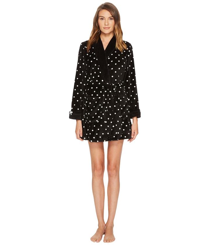 Kate Spade New York - Plush Fleece Graphic Dot Robe