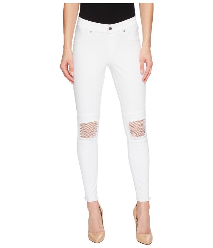 Hue - Fishnet Knee Patch Denim Skimmer