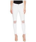 Hue - Fishnet Knee Patch Denim Skimmer