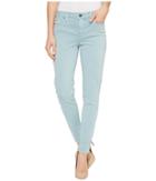 Liverpool - Devon Relaxed Ankle Skinny In Stretch Peached Twill In Slate Blue