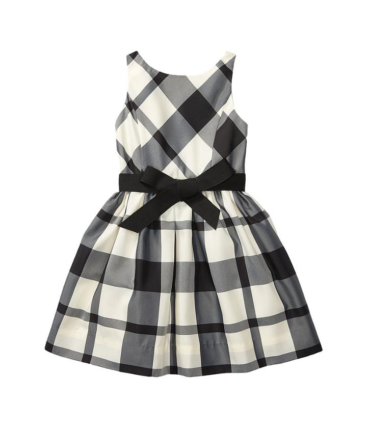 Polo Ralph Lauren Kids - Poly Taffeta Plaid Woven Dress