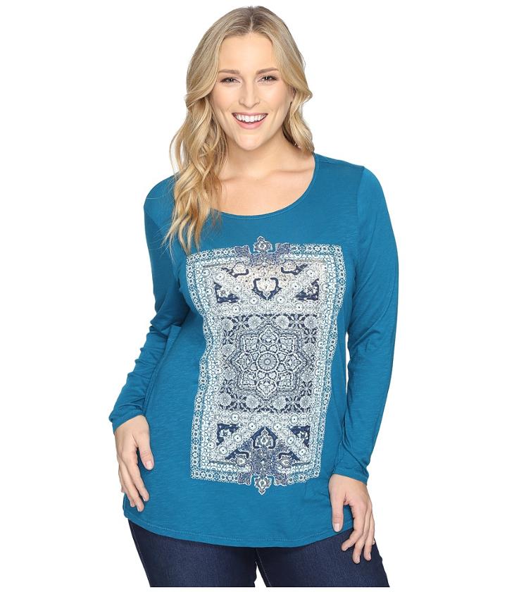 Lucky Brand - Plus Size Intricate Rug Tee