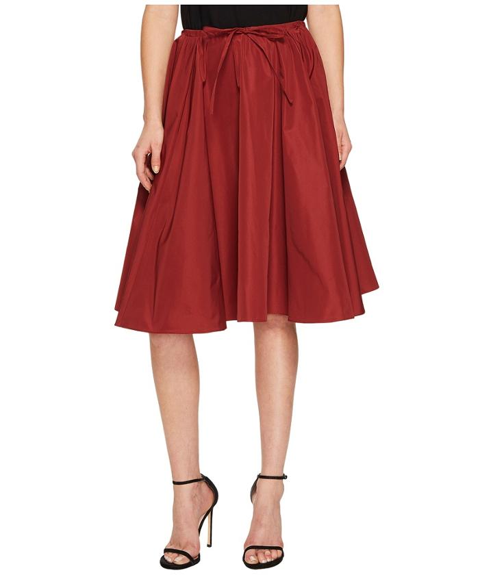Jil Sander Navy - Faille Skirt With Drawstring Waist