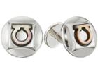 Salvatore Ferragamo - Single Gancio Round Cufflinks