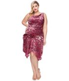 Unique Vintage - Plus Size Velma Burnout Flapper