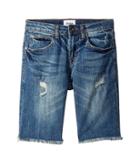 Hudson Kids - Slim Straight Repaired Shorts In Heavy Destroyed