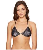 Rvca - In Bloom Floral Triangle Bikini Top