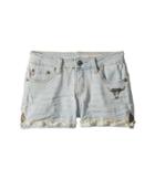 Ag Adriano Goldschmied Kids - Tacked Fray Hem Palm Shorts In Sunwashed