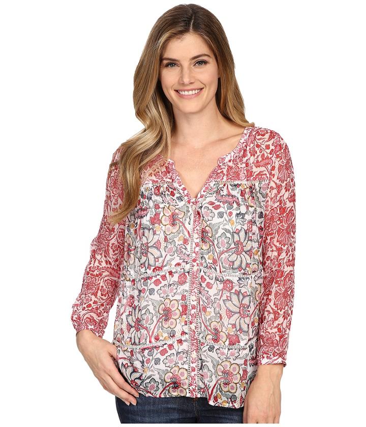 Lucky Brand - Mixed Print Top