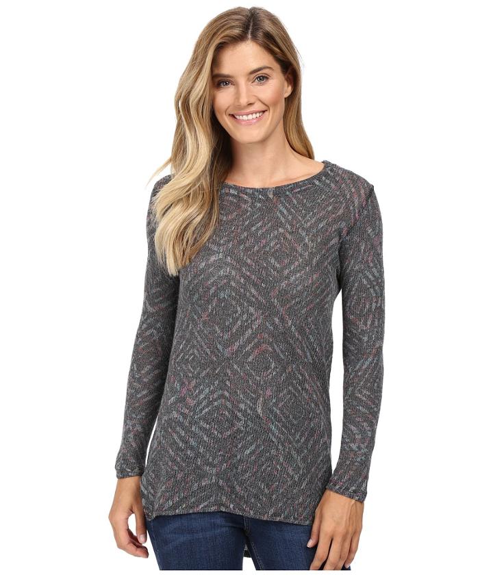 Nally &amp; Millie - Long Sleeve Shirt Tail Sweater