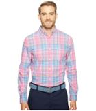 Vineyard Vines - Coral Cliff Plaid Slim Murray Shirt