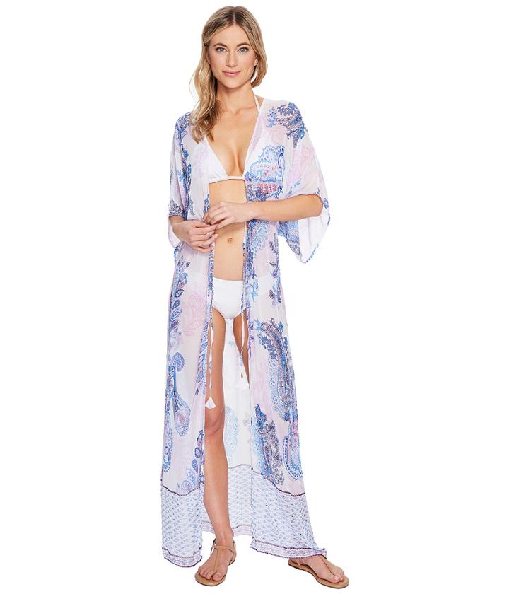 Tommy Bahama - Paisley Leaves Kimono Cover-up