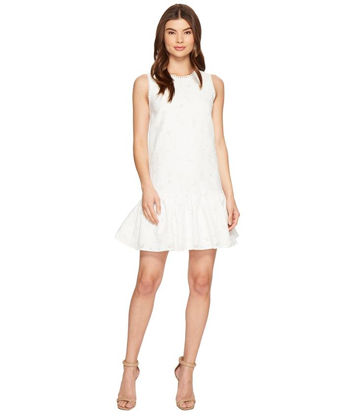Maggy London - Circle Cut Out Back Drop-waist Dress