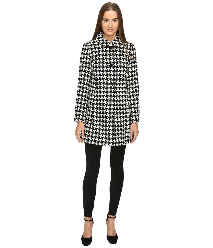 Kate Spade New York - Double Breasted Check Peacoat