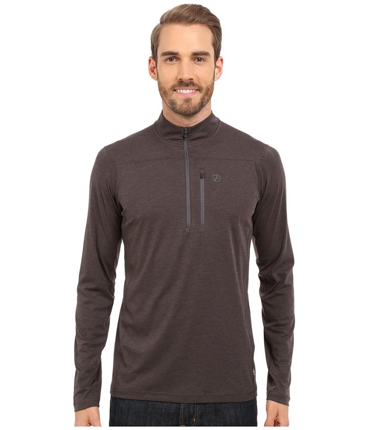 Fj  Llr  Ven - Abisko Vent Zip T-shirt Long Sleeve