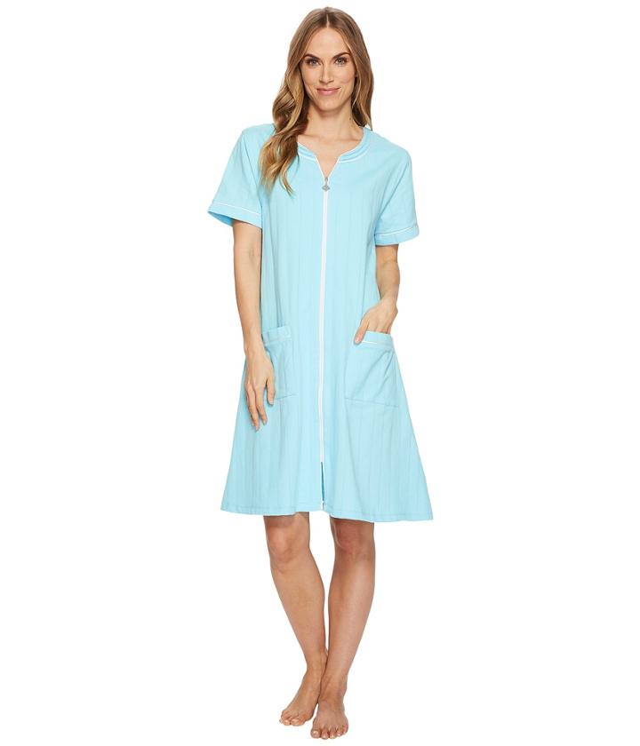 Eileen West - French Terry Short Zip Robe