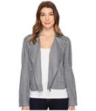 Two By Vince Camuto - Drapey Linen Moto Jacket