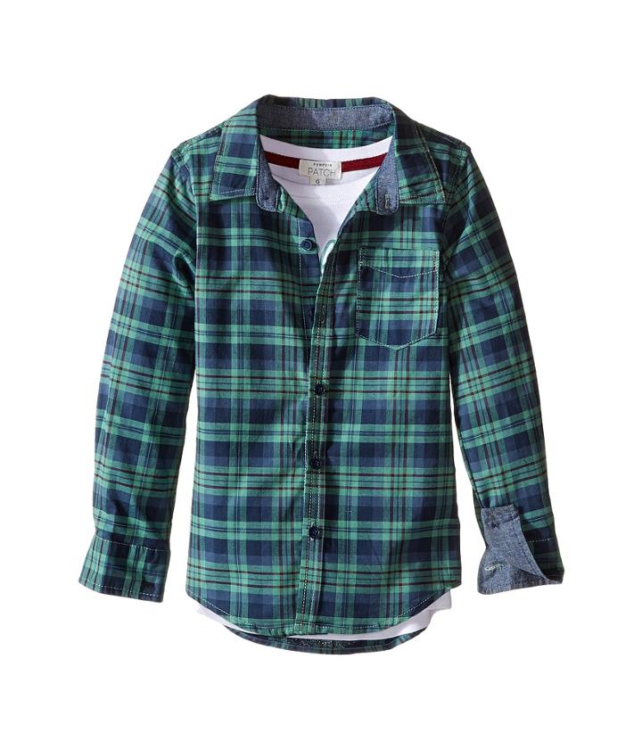 Pumpkin Patch Kids - Mock Long Sleeve Shirt Tee