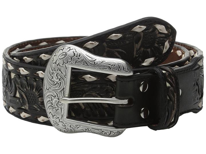 M&amp;f Western - Embossed Overlay Buckstitch Belt