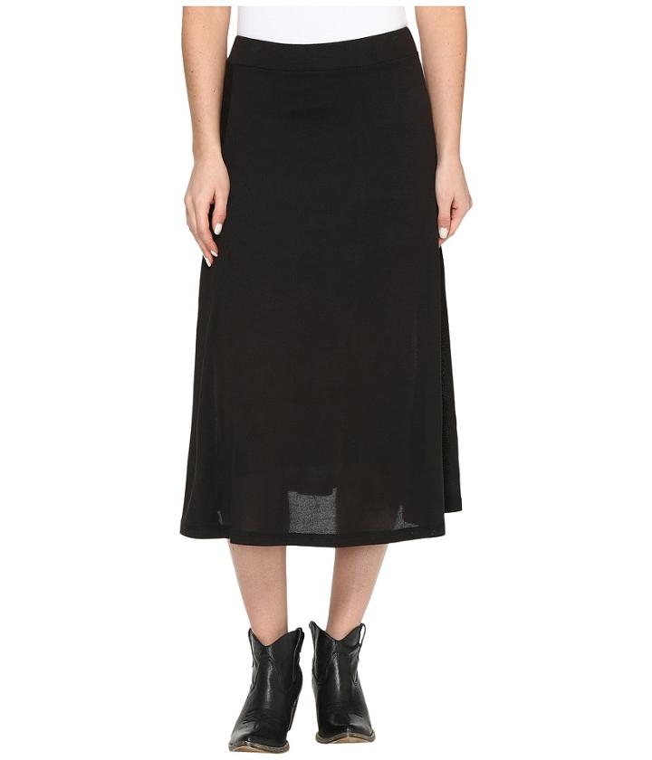 Roper - 0612 Black Sweater Jersey A-line Skirt