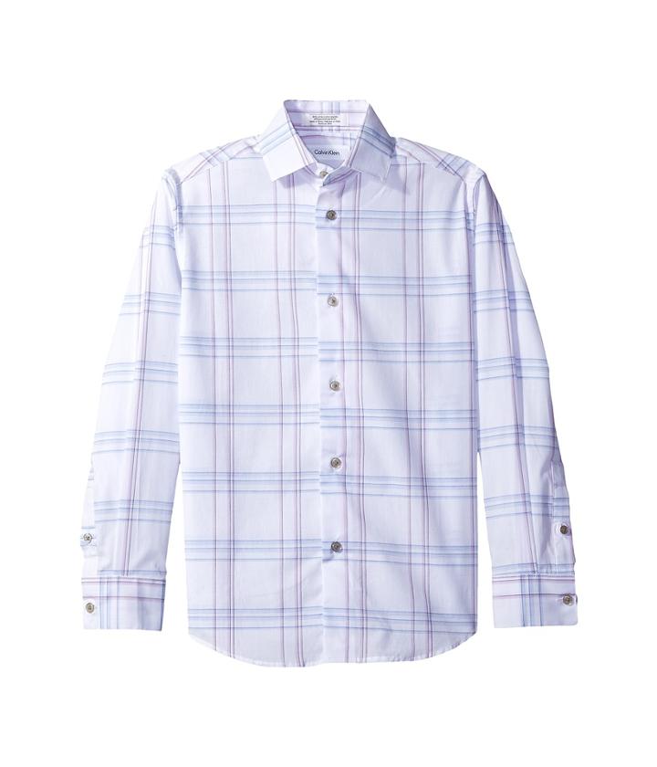 Calvin Klein Kids - Long Sleeve Echo Windowpane Shirt