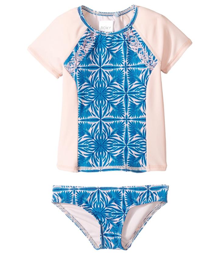 Roxy Kids - Sunny Dreams Teenie Wahine Short Sleeve Lycra Set