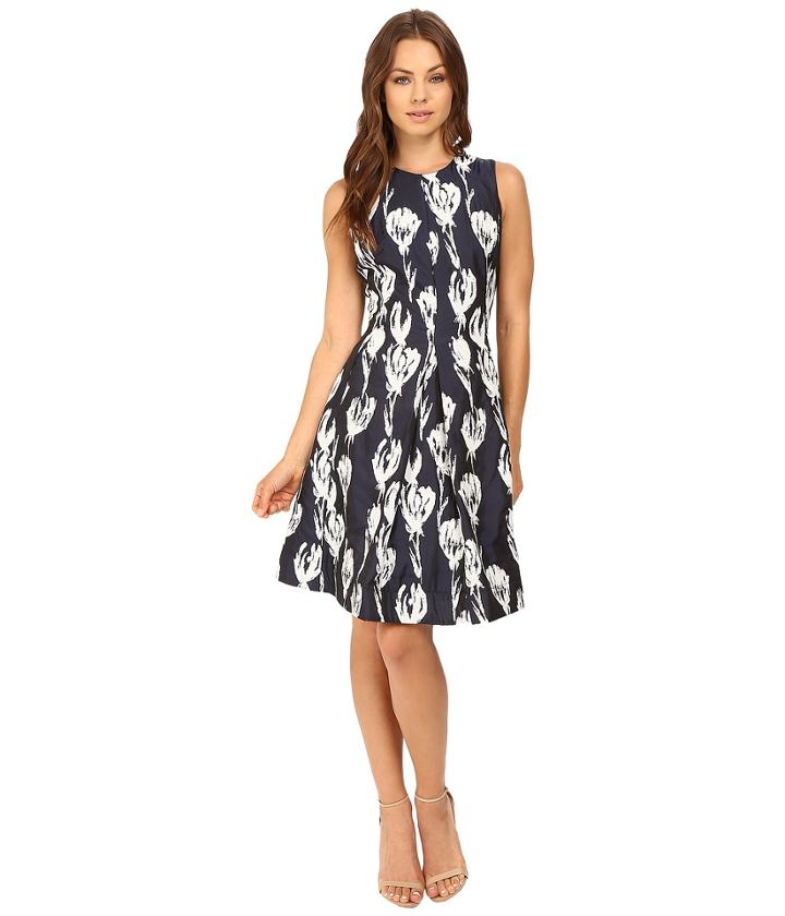 Christin Michaels - Alesha Tulip Jacquard Dress