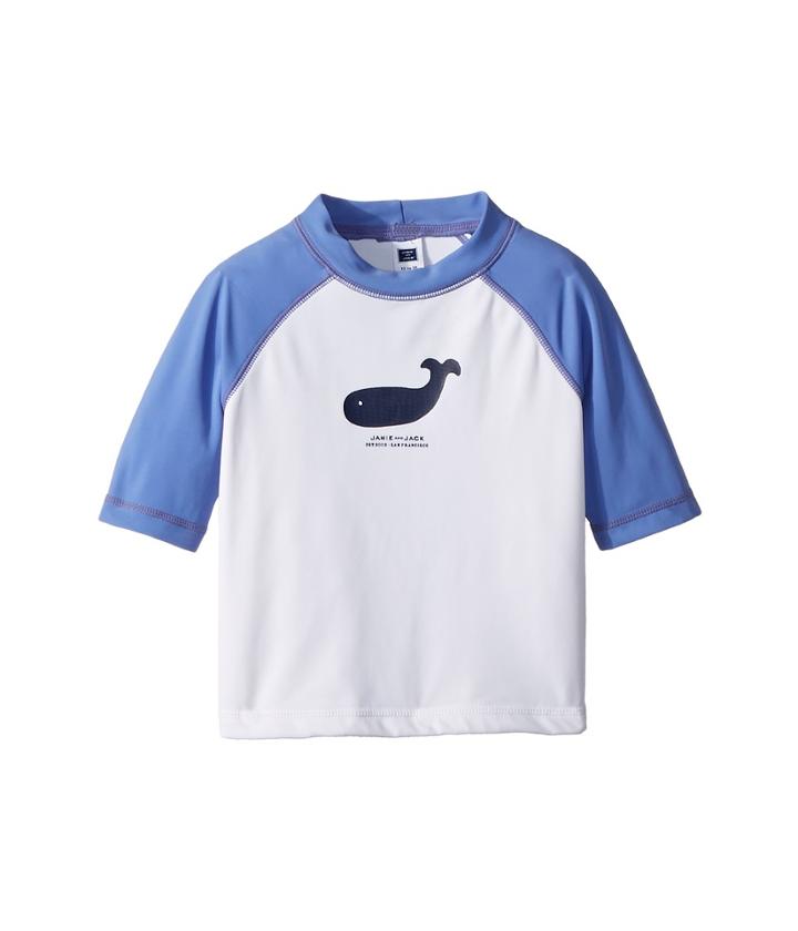 Janie And Jack - Short Sleeve Whale Rashguard