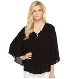 Karen Kane - Lace-up Bell Sleeve Top