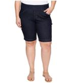 Jag Jeans Plus Size - Plus Size Ainsley Pull-on Bermuda Comfort Denim In Dark Shadow