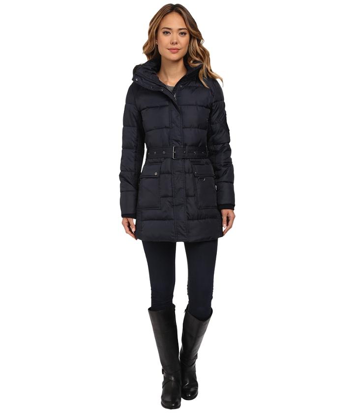Lauren By Ralph Lauren - Belted Polyfill Down With Hood
