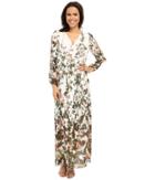 Adrianna Papell - Print Flat Chiffon Maxi Dress