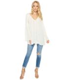 American Rose - Harper V-neck Bell Sleeve Top