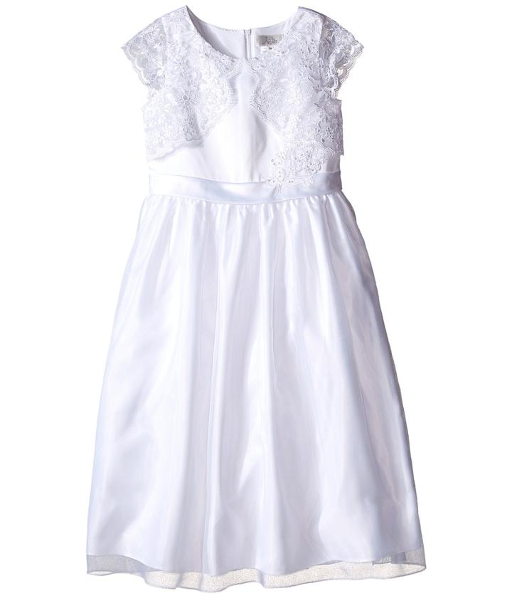 Us Angels - Cap Sleeve Lace Mock Bolero W/ Full Skirt